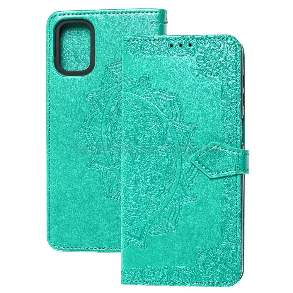 Чохол книжка для Samsung Galaxy M51 (M515) "Art з візитівкою" бірюзовий