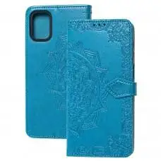 Чехол книжка для Samsung Galaxy M51 (M515) "Art с визитницей" синий