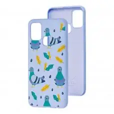 Чехол для Samsung Galaxy M31 (M315) Wave Fancy pigeon with sunflower seeds 