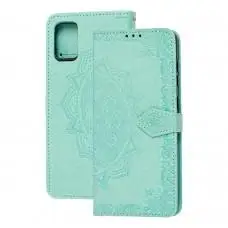Чохол книжка для Samsung Galaxy A31 (A315) "Art з візитницею" зелений