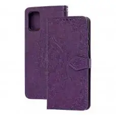 Чохол книжка для Samsung Galaxy A31 (A315) "Art з візитницею" фіолетовий