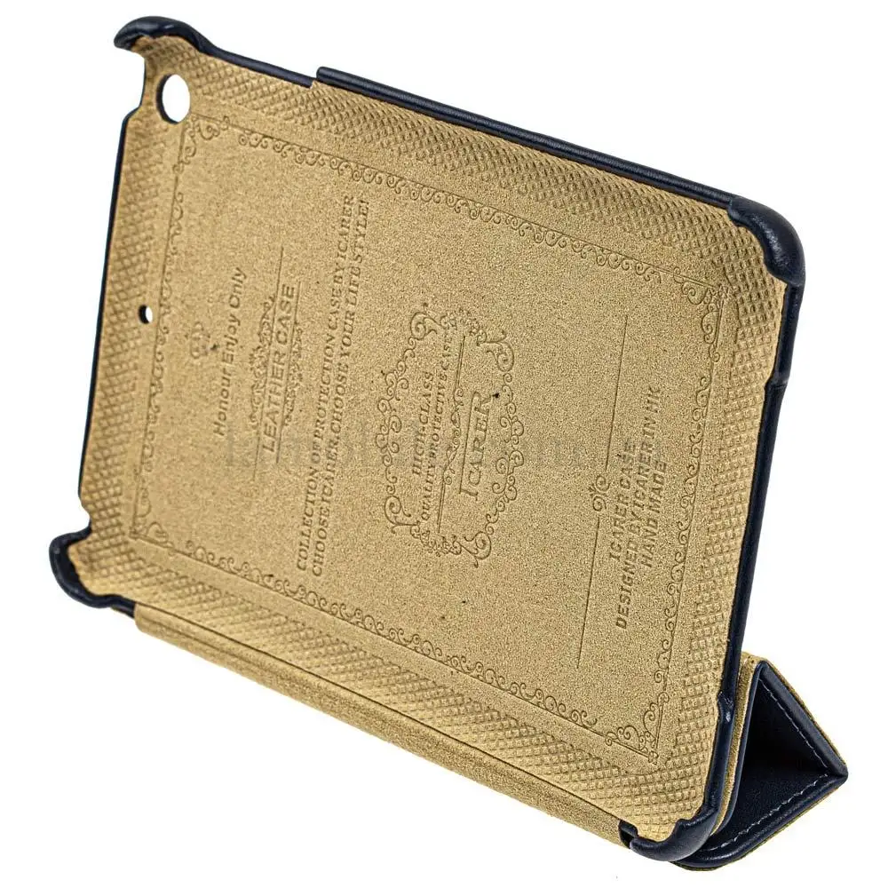 Чехол планшет iCarer Ultra thin genuine leather iPad Mini / mini 2 / mini 3 синий