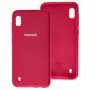 Чехол для Samsung Galaxy A10 (A105) Silicone Full розово-красный