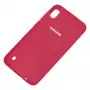 Чехол для Samsung Galaxy A10 (A105) Silicone Full розово-красный
