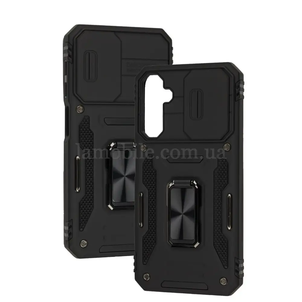 Чохол для Samsung Galaxy A24 (A245) Camshield Army Ring чорний