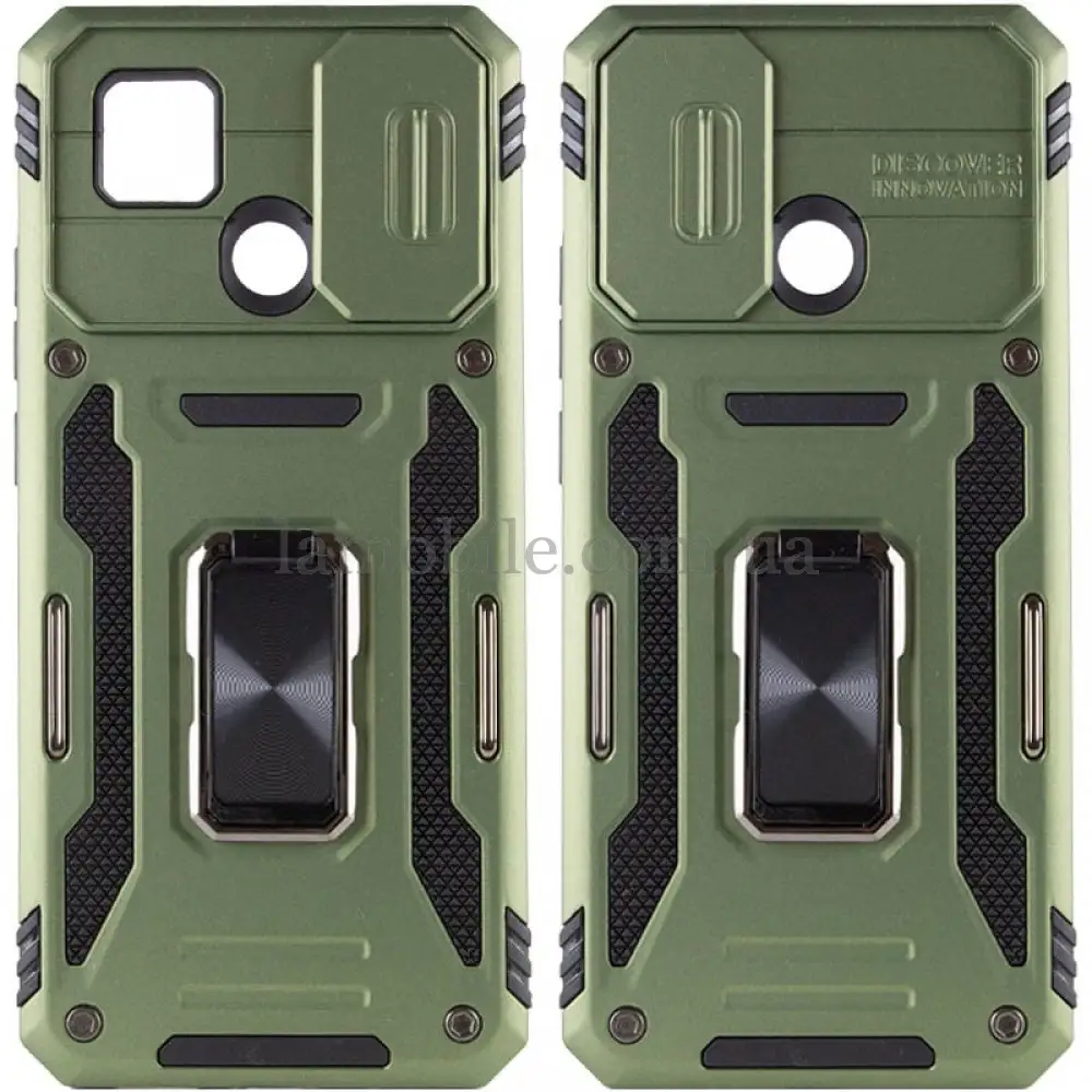 Чохол для Xiaomi Redmi 9C / 10A Camshield Army Ring оливковий / army green