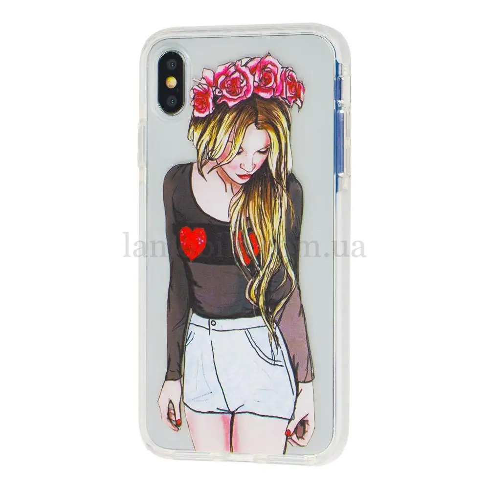 Чехол для iPhone Xs Max силикон Tech 21 "девушка"