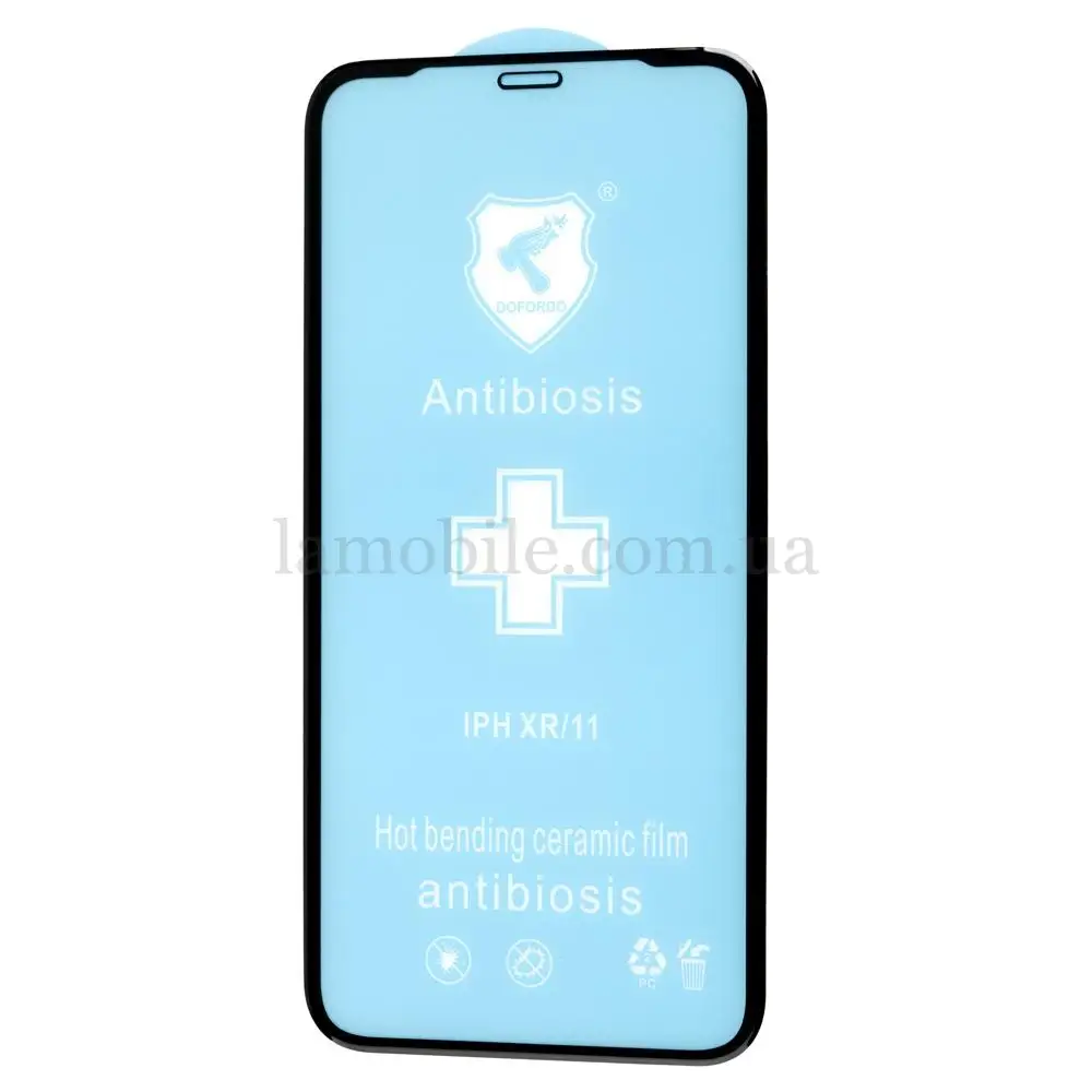 Защитная пленка для iPhone Xr / 11 3D Polycarbone черная