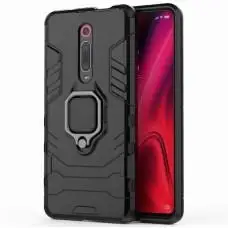 Чохол для Xiaomi Mi 9T / Redmi K20 Transformer Ring ударостійкий з кільцем чорний