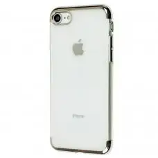 Чохол Shining для iPhone 7/8 з окантовкою сріблястий