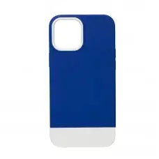 Чохол для iPhone 12 Pro Max Bichromatic navy blue / white