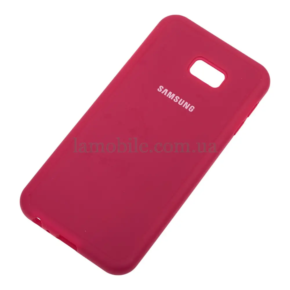 Чехол для Samsung Galaxy J4+ 2018 (J415) Silicone Full розово-красный