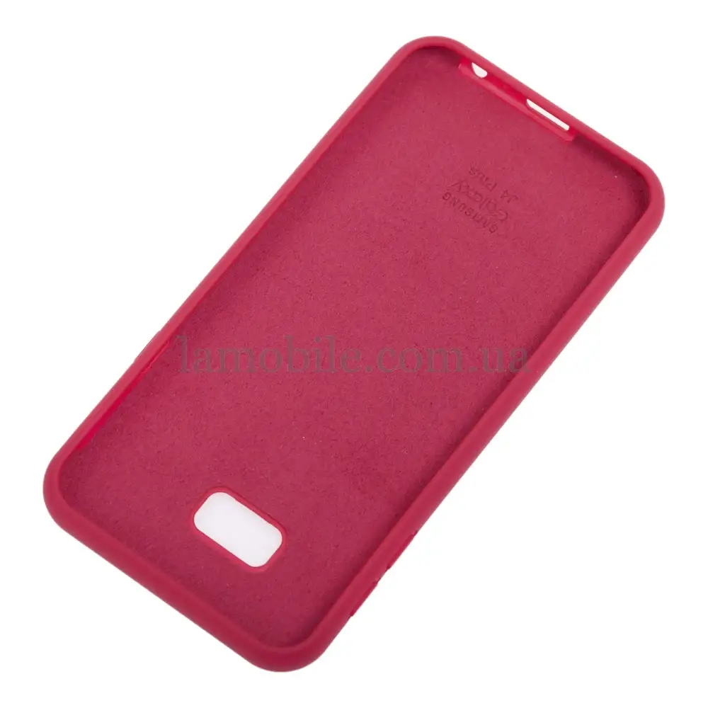 Чехол для Samsung Galaxy J4+ 2018 (J415) Silicone Full розово-красный