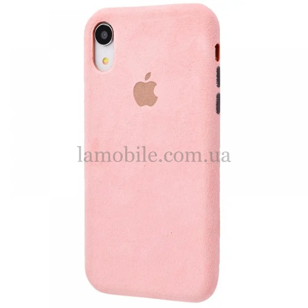 Чохол для iPhone Xs Max Alcantara 360 "pink sand"