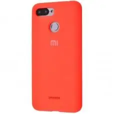 Чохол для Xiaomi Redmi 6 Silicone Full помаранчевий