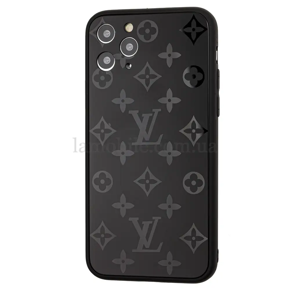 Чехол для iPhone 11 Pro glass LV черный