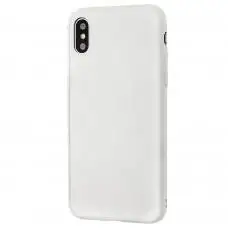 Чохол для iPhone X / Xs glass LV білий