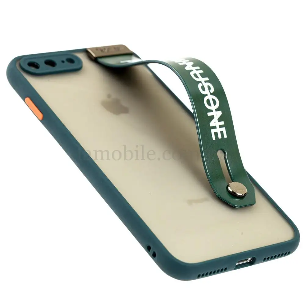 Чехол для iPhone 7 Plus / 8 Plus WristBand peace зеленый