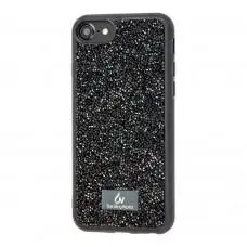 Чехол Bling grainy для iPhone 6 / 7 / 8 diamonds черный