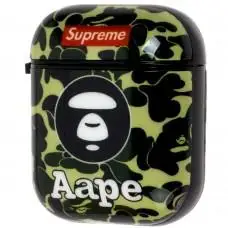 Чохол для AirPods Young Style supreme khaki green