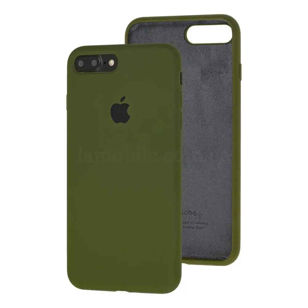Чехол для iPhone 7 Plus / 8 Plus Silicone Full зеленый / army green 