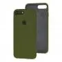 Чехол для iPhone 7 Plus / 8 Plus Silicone Full зеленый / army green 