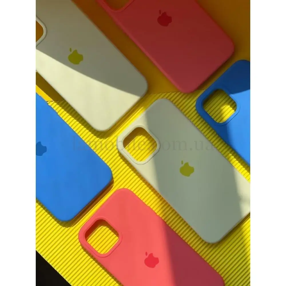 Чехол для iPhone 13 mini Silicone Full голубой / lilac