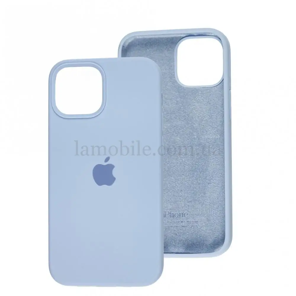 Чехол для iPhone 13 mini Silicone Full голубой / lilac