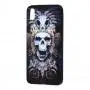 Чохол для Xiaomi Redmi 7A glass new "два черепи"