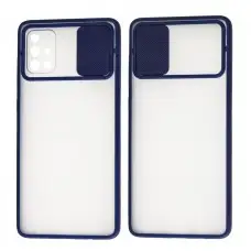 Чехол для Samsung Galaxy A71 (A715) LikGus Camshield camera protect синий