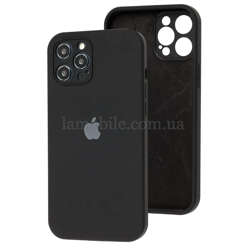Чехол для iPhone 12 Pro Max Square Full camera черный