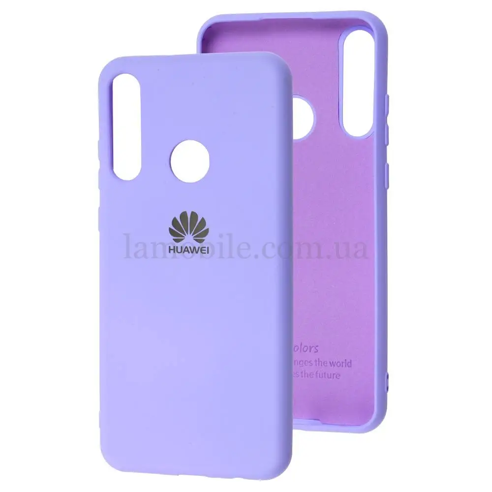 Чохол для Huawei Y6p Silicone Full бузковий / dasheen