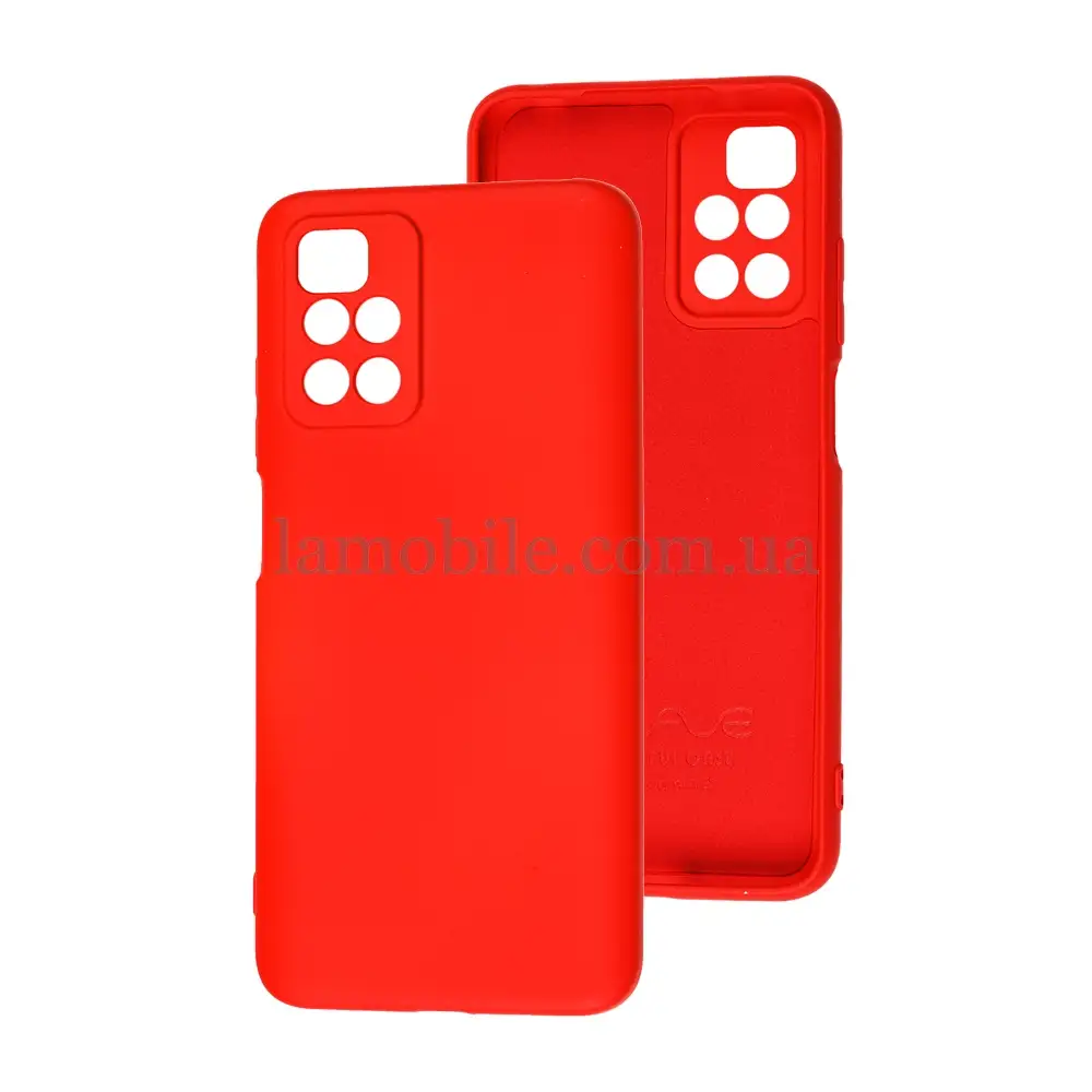 Чохол для Xiaomi Redmi 10 Wave camera colorful червоний