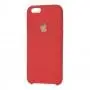 Чехол silicone case для iPhone 6 красный светлое яблоко