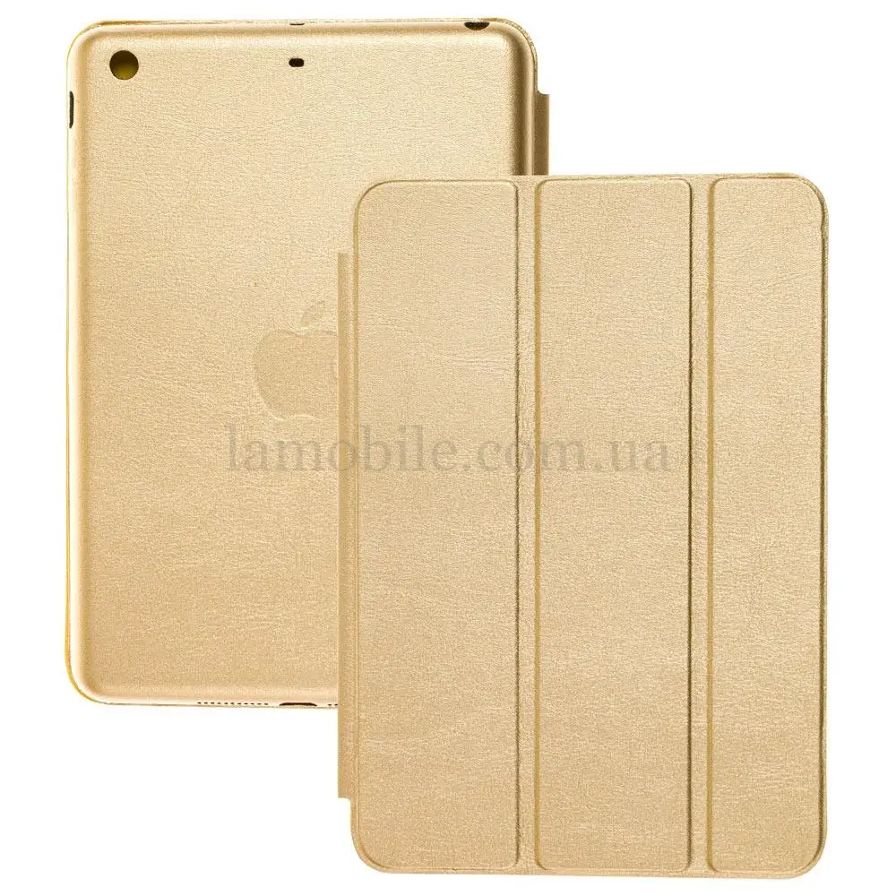Чехол книжка Smart для IPad Mini 2 / 3 case золотистый