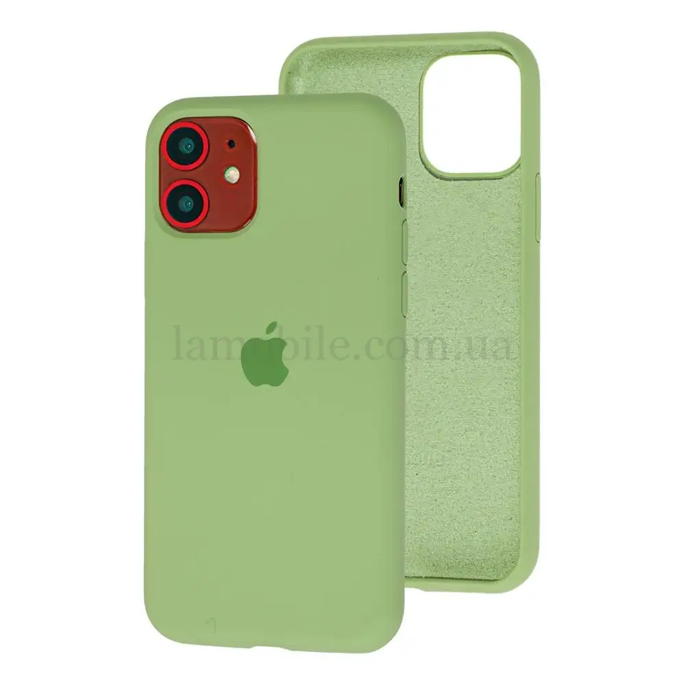 Чехол для iPhone 11 Silicone Full мятный / mint 
