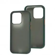 Чохол для iPhone 14 Pro LikGus Maxshield оливковий