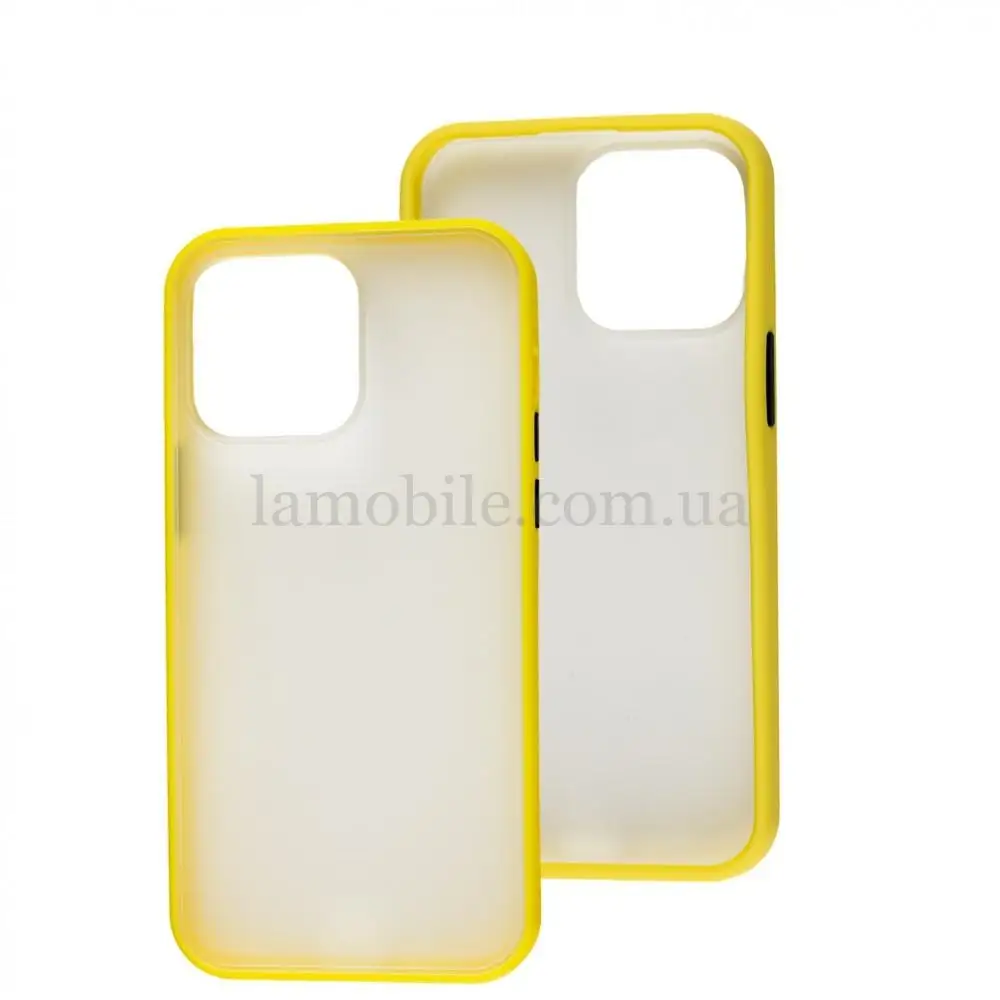 Чохол для iPhone 14 Pro Max LikGus Maxshield жовтий