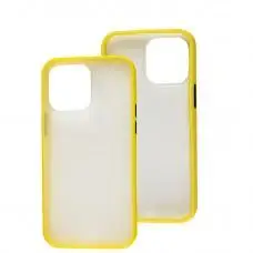 Чохол для iPhone 14 Pro Max LikGus Maxshield жовтий