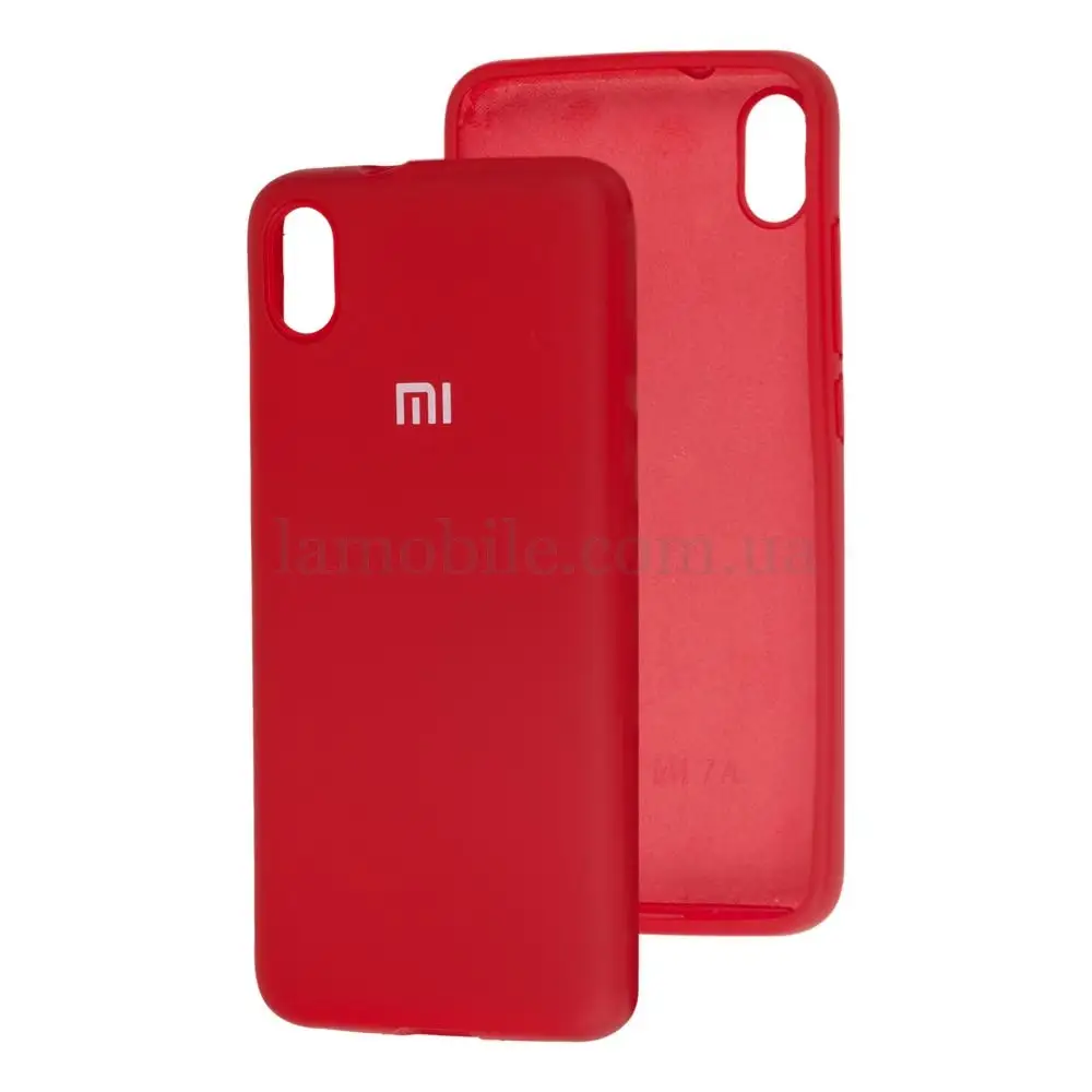 Чехол для Xiaomi Redmi 7A Silicone Full вишневый 