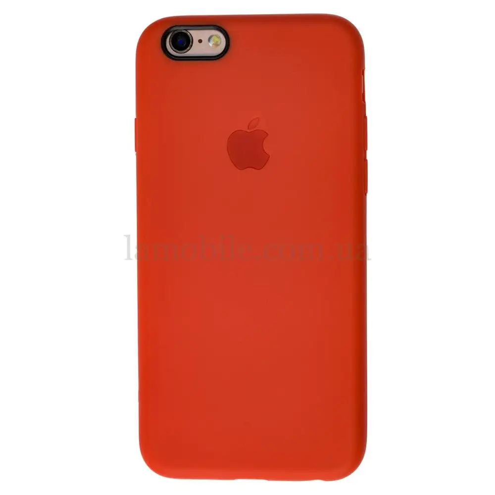 Чохол для iPhone 6 силіконовий з лого червоний