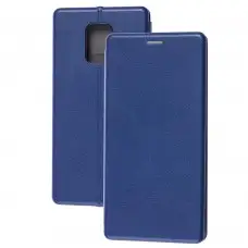 Чохол книжка Premium для Xiaomi Redmi Note 9s / 9 Pro темно-синій