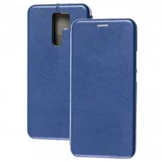 Чохол книжка Premium для Xiaomi Redmi 9 темно-синій