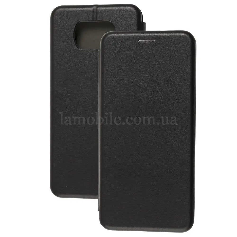 Чехол книжка Premium для Xiaomi Poco X3 черный