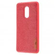Чохол для Xiaomi Redmi 5 Label Case Textile червоний