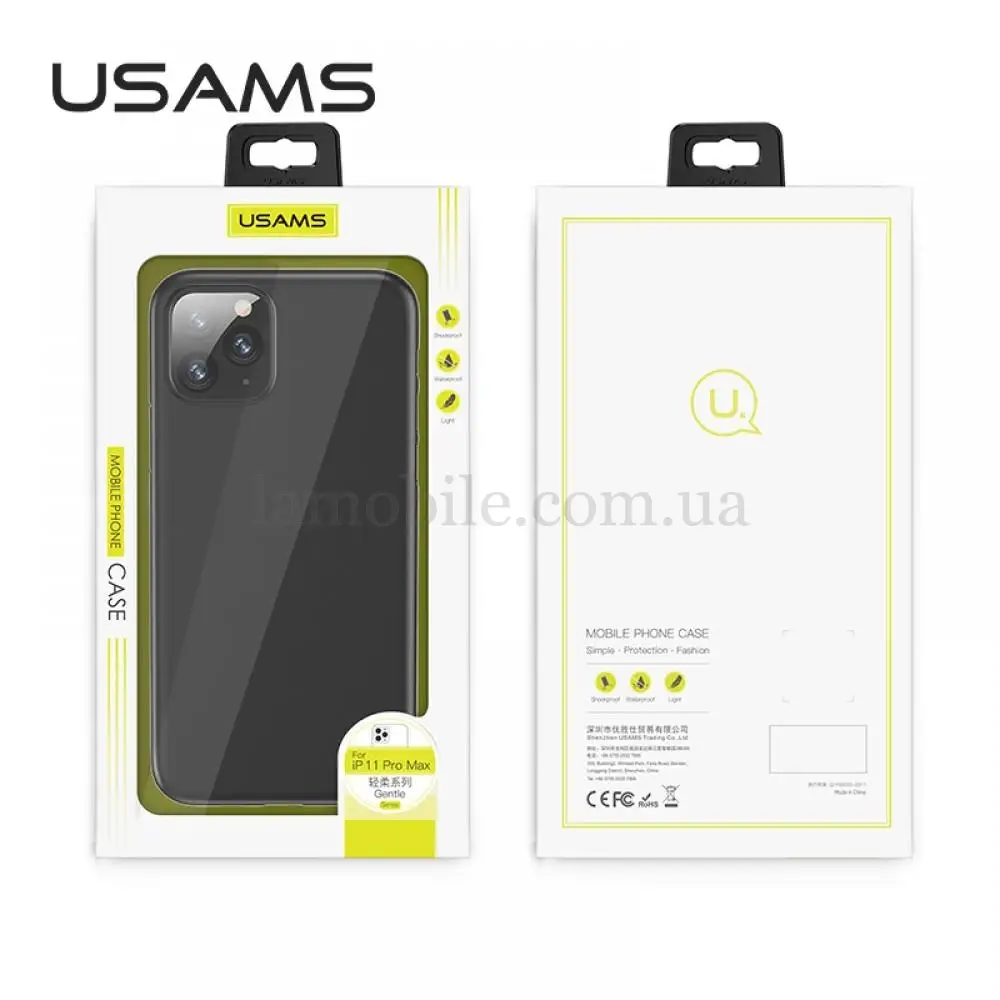 Чехол для iPhone 11 Usams Gentle черный