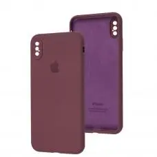 Чохол для iPhone Xs Max Slim Full camera maroon