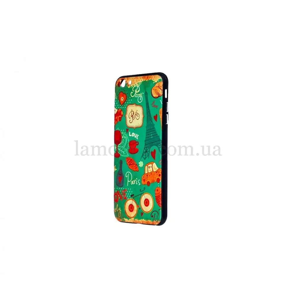 Чехол для iPhone 6 Plus 3D Sparcle Premium Print (Soft touch) Love