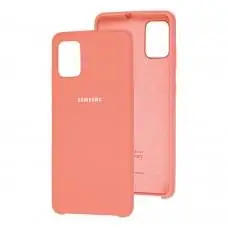 Чехол для Samsung Galaxy A51 (A515) Silky Soft Touch персиковый