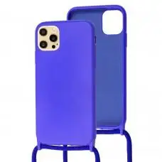Чохол для iPhone 12 Pro Max Wave Lanyard with logo ultramarine